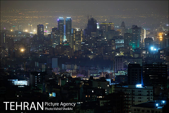 عکس زیبای تهران در شب
