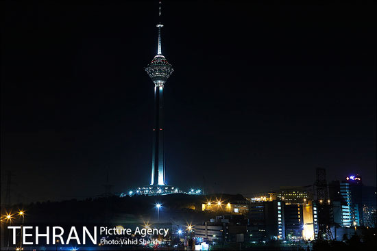 عکس زیبای تهران در شب