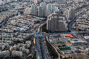 عکس از نمای بالای شهر تهران