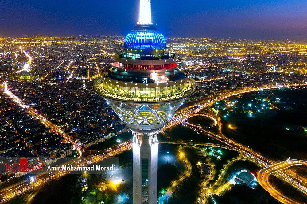 عکس شهر تهران برج میلاد