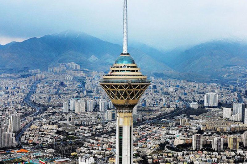 عکس برج میلاد و شهر تهران
