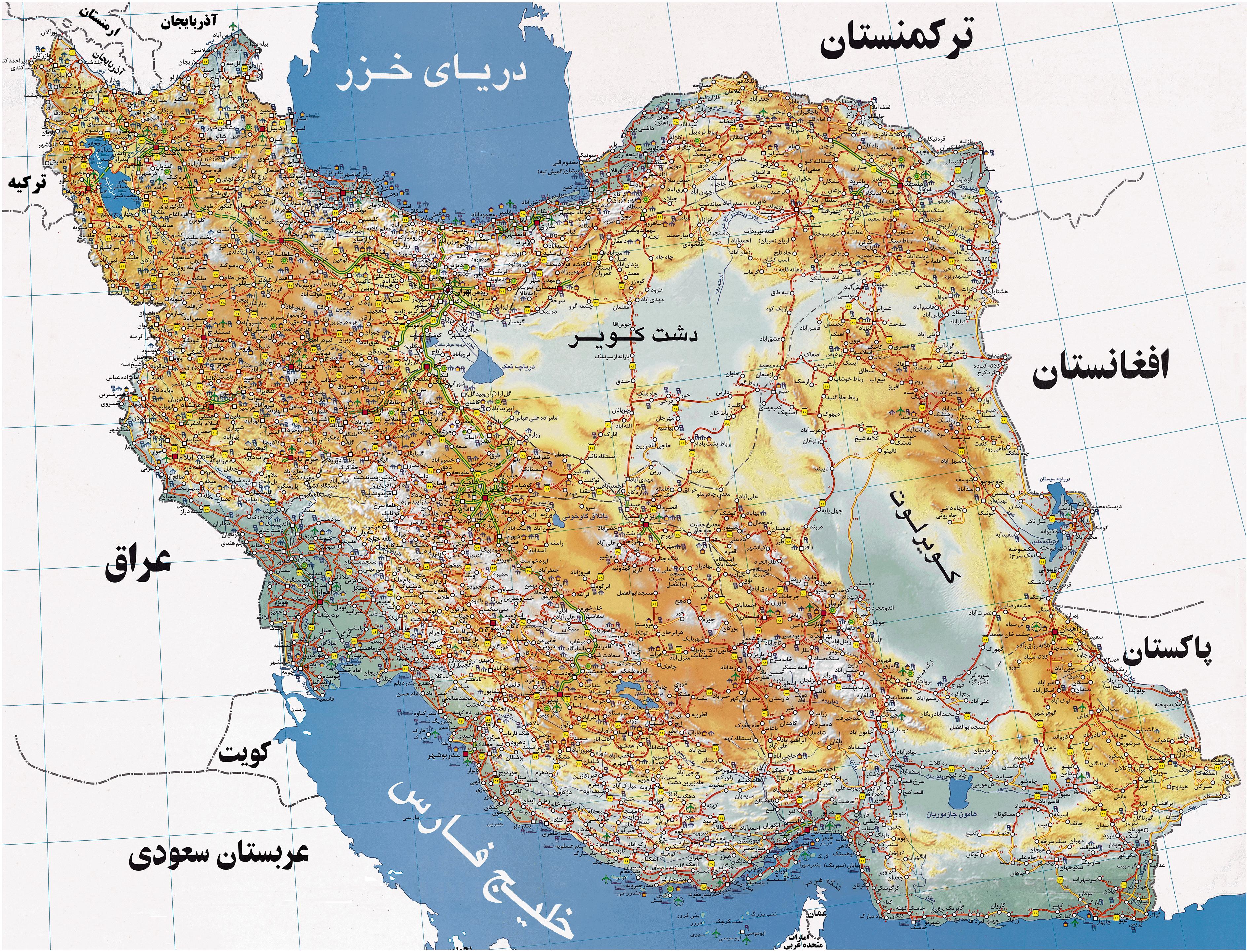 تصاویر نقشه کامل ایران