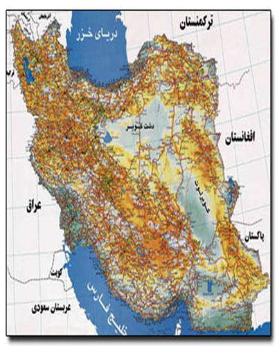 دانلود عکس نقشه کامل ایران