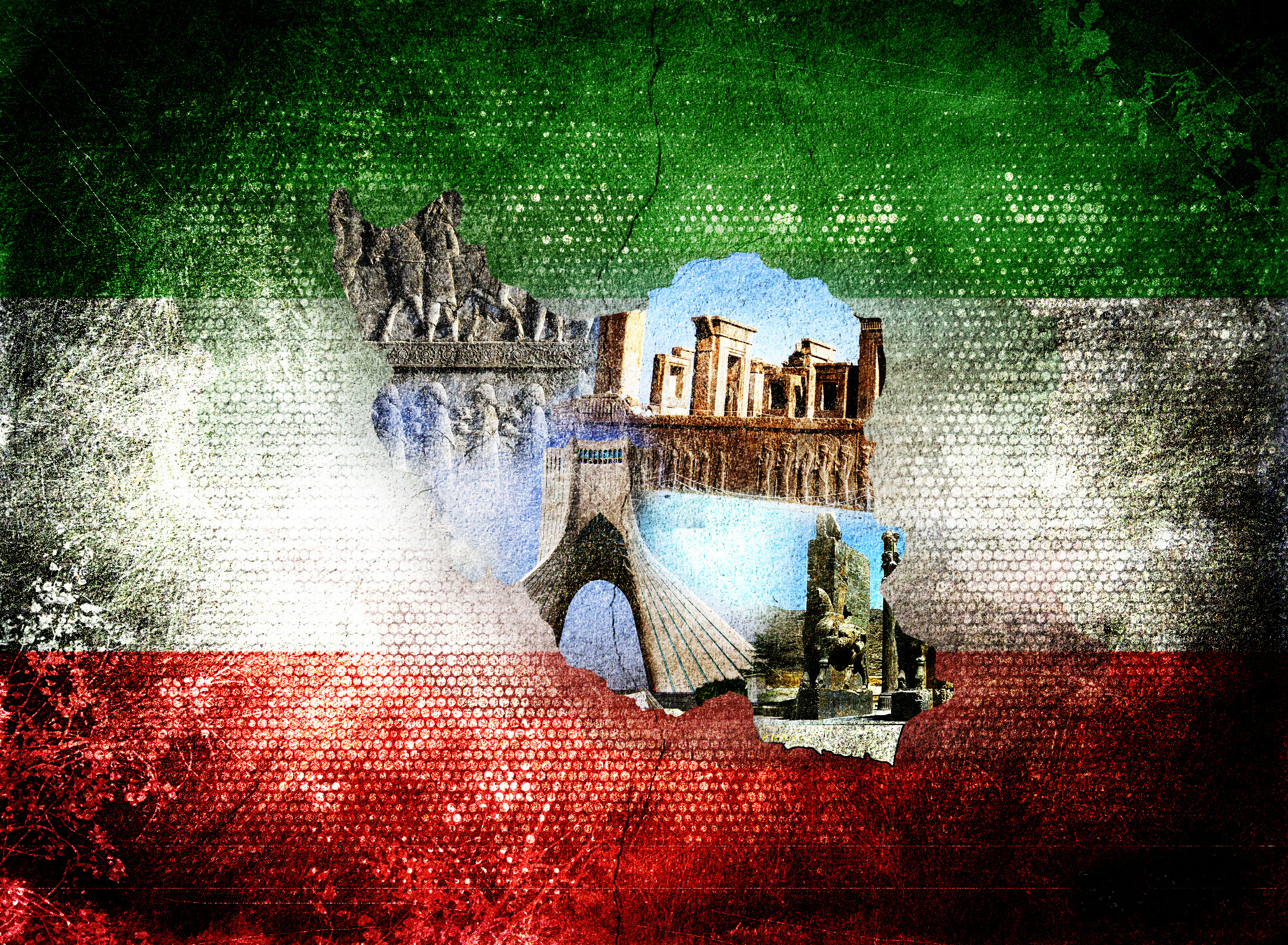 تصویر زیبای پرچم ایران