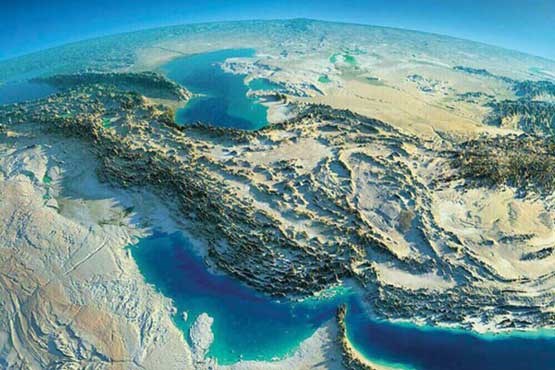 تصویر زیبا از نقشه ایران