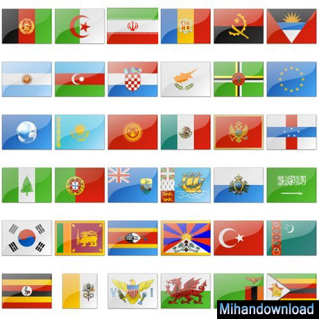 تصاویر پرچم کشورهای همسایه ایران