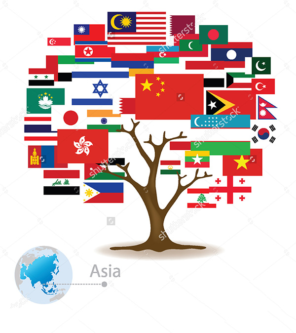 عکس پرچم های کشور های جهان با اسم