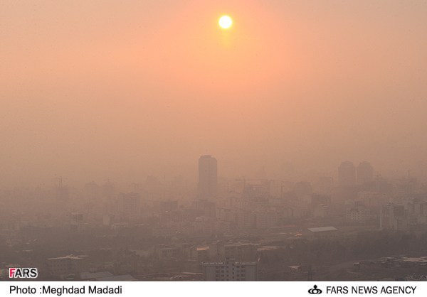 عکس از آلودگی هوای امروز تهران
