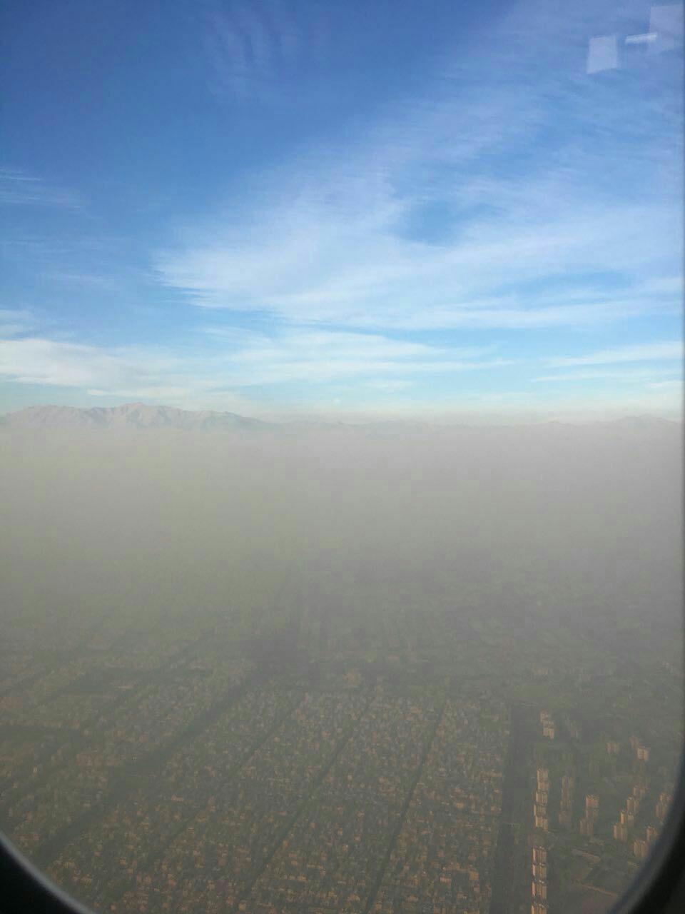 عکس از آلودگی هوای امروز تهران