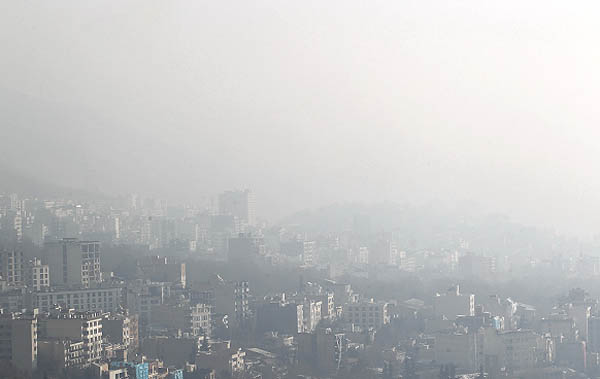 عکس از آلودگی هوای امروز تهران