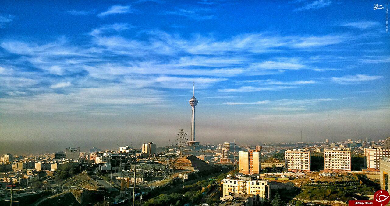 عکس تهران با برج میلاد