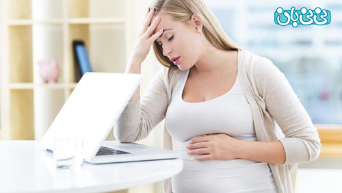 درد شبیه پریود در ماه اول بارداری
