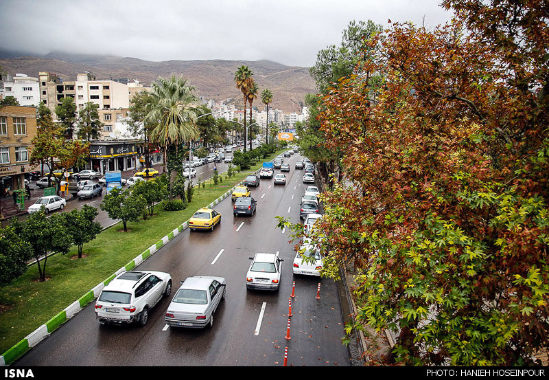 عکس های هوای بارانی شیراز