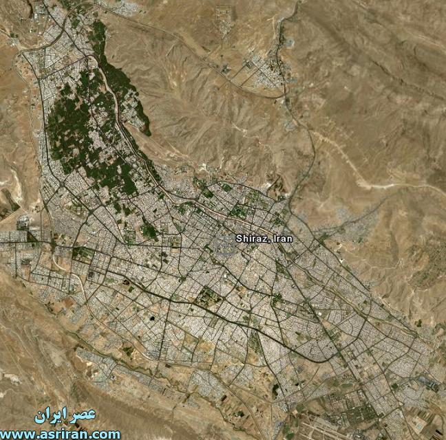 عکس هوایی شیراز قدیم