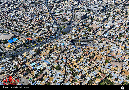 عکس هوایی قدیمی شیراز