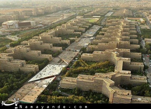 عکس هوایی از شهرک اکباتان تهران