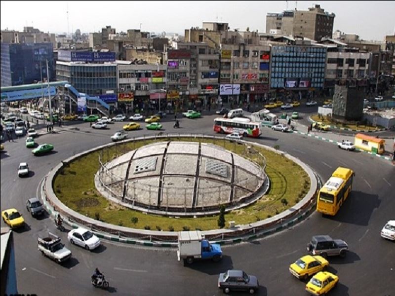 عکس هوایی میدان انقلاب تهران