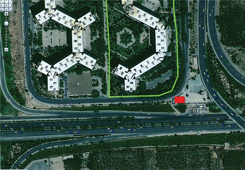 نقشه هوایی شهرک اکباتان تهران