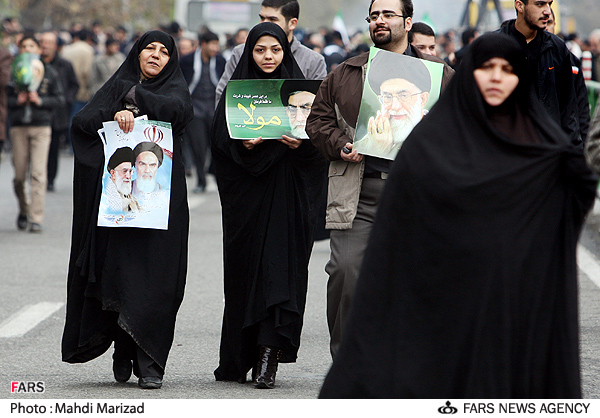 تصاویری از تظاهرات امروز تهران