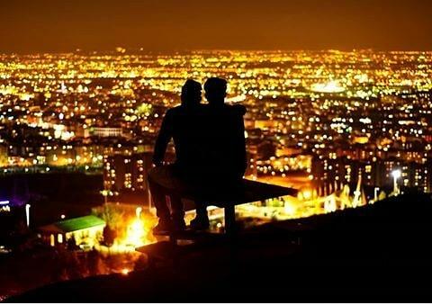 عکس های بام تهران در شب