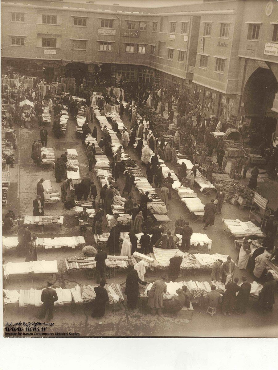 عکس قدیمی بازار تهران