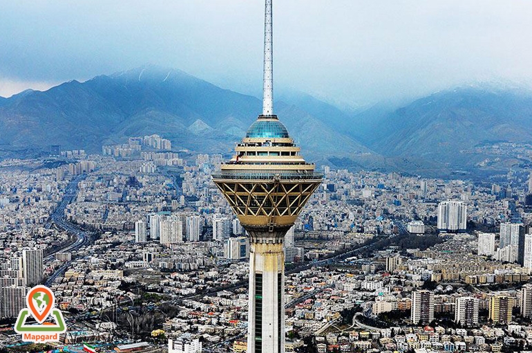 عکس برج میلاد تهران در روز