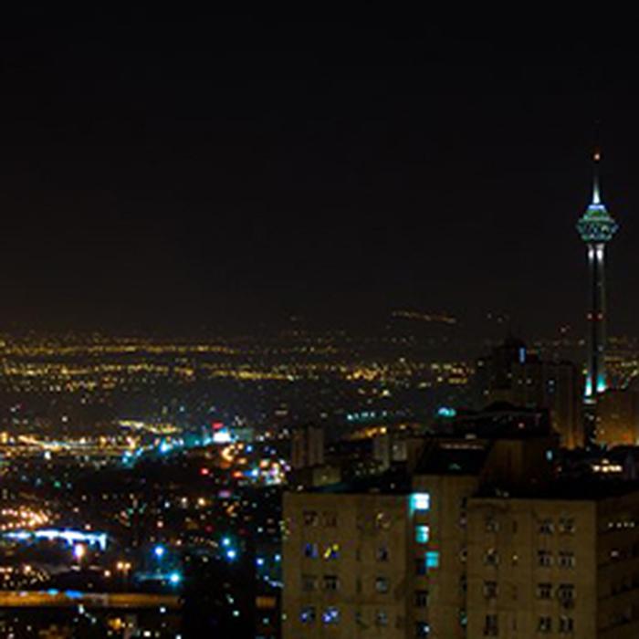عکس های بام تهران شب