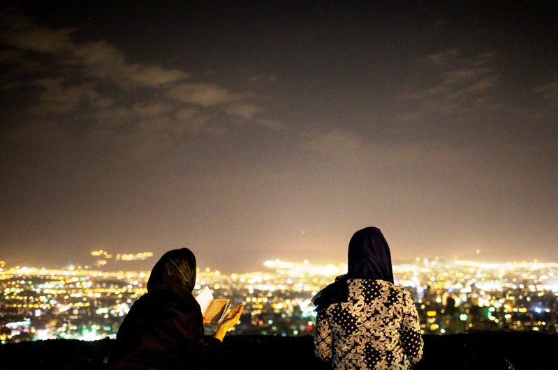 عکس های بام تهران شب