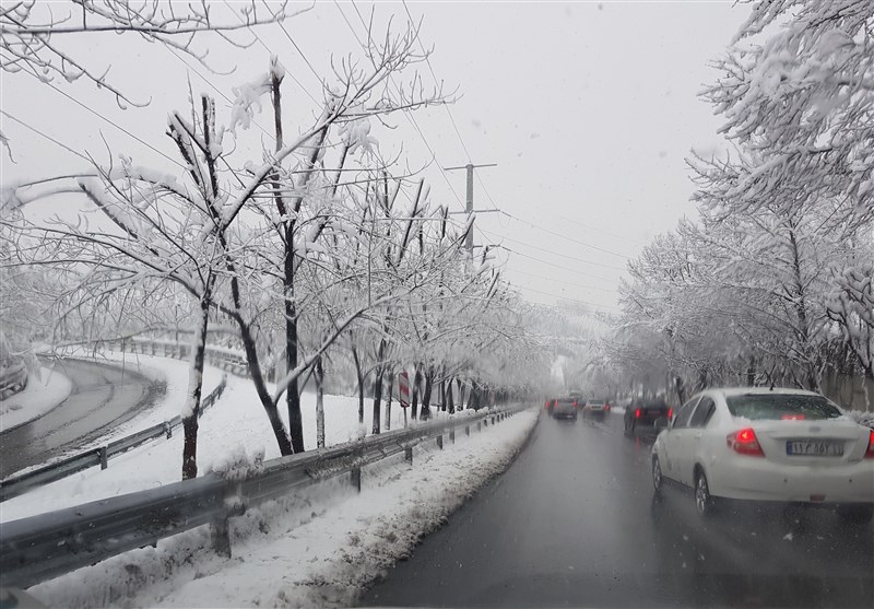 تصاویر اولین برف زمستانی تهران