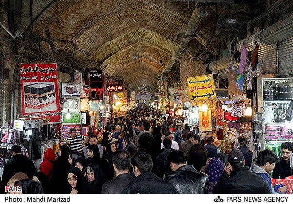 عکسی از بازار بزرگ تهران
