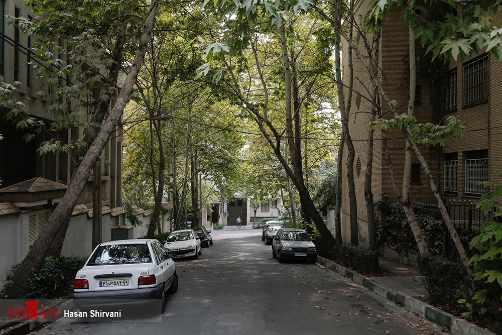 عکس خیابان های بالا شهر تهران