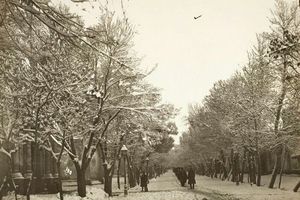 عکس تهران قدیم روز برفی