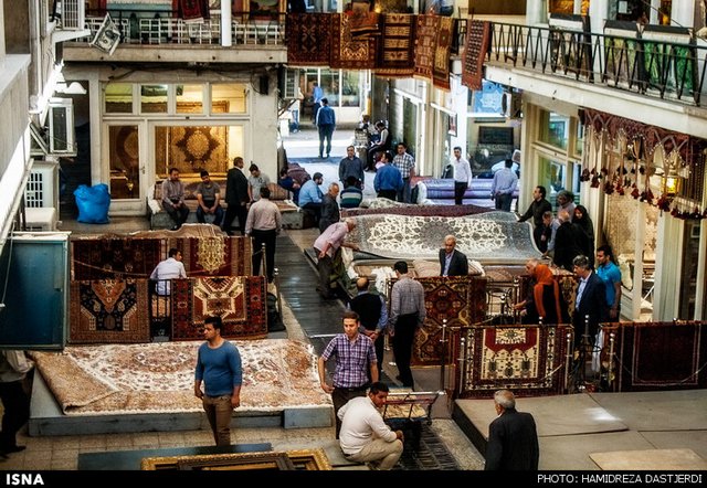 عکس بازار بزرگ فرش تهران