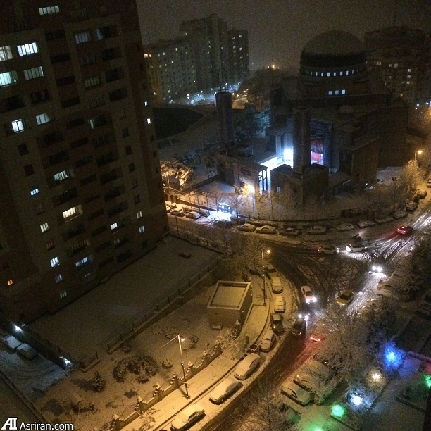 تصاویر برف زمستانی تهران