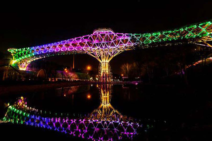 تصاویری از پل طبیعت تهران