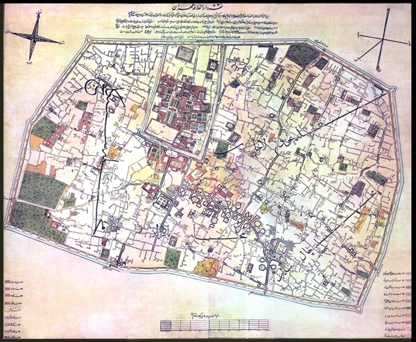 نقشه های هوایی قدیمی تهران