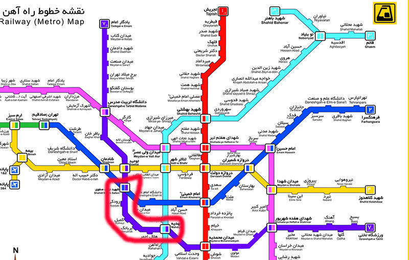 عکس خط های جدید مترو تهران