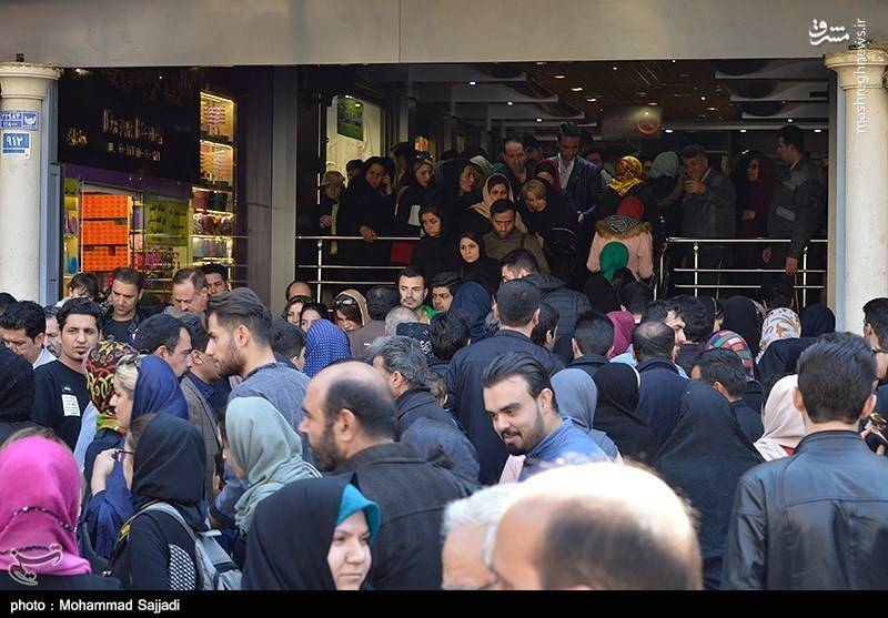 تصاویر شلوغی بازار تهران
