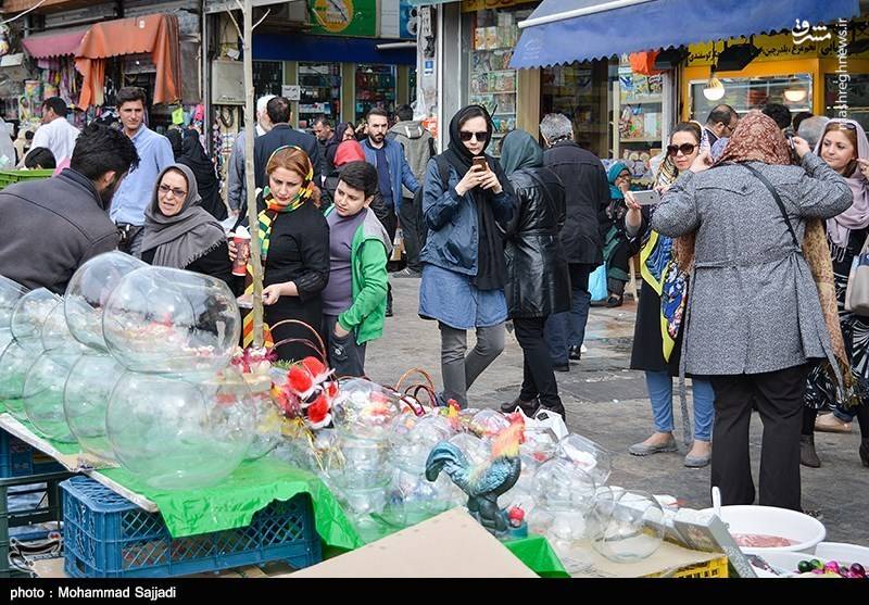 عکس از شلوغی بازار تهران