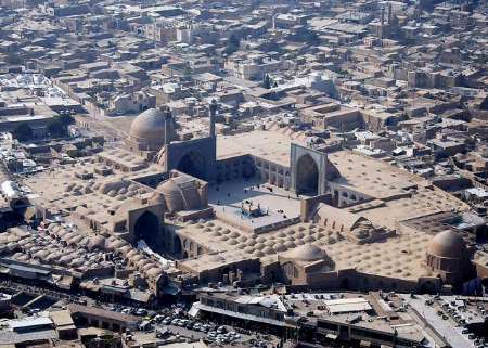 عکس هوایی مسجد جامع اصفهان