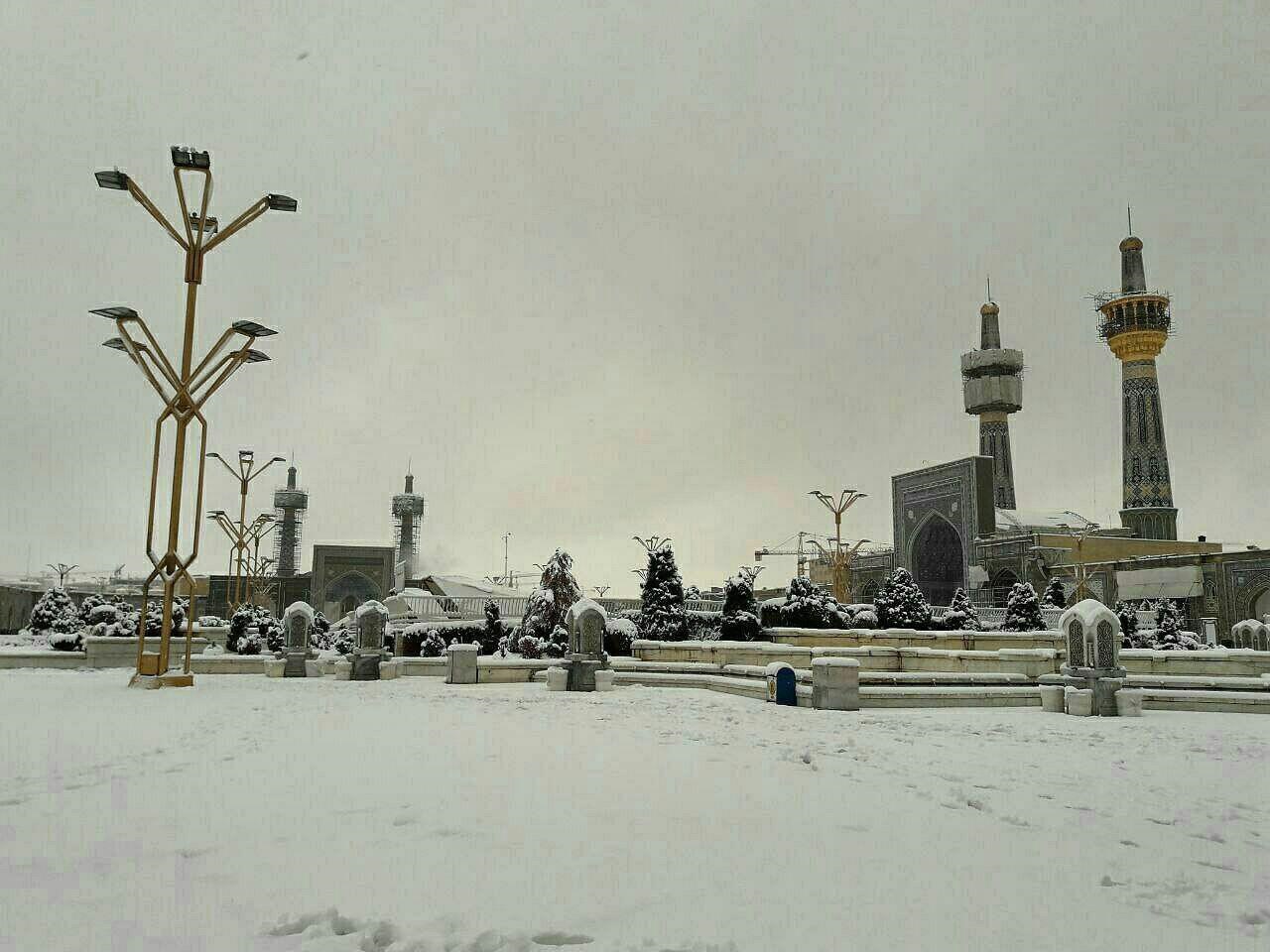 عکس برف امروز مشهد