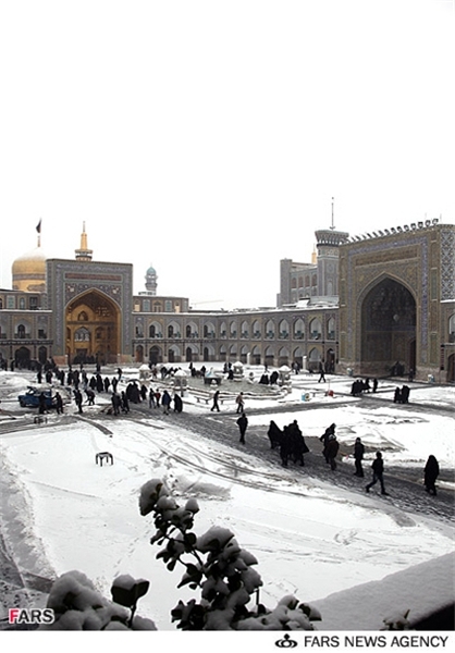 تصاویر برفی امروز مشهد