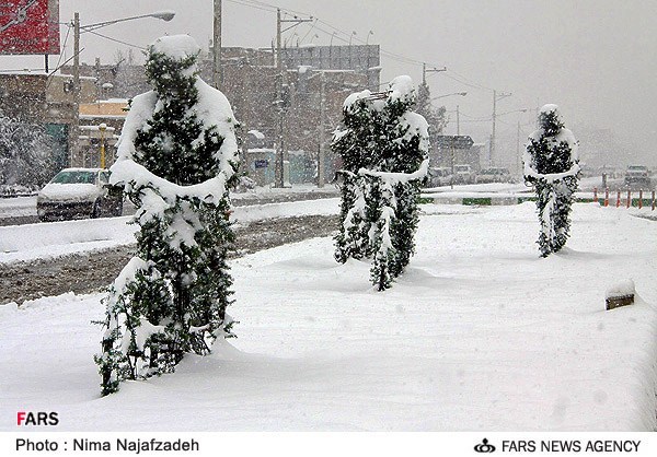 تصاویر برف امروز مشهد