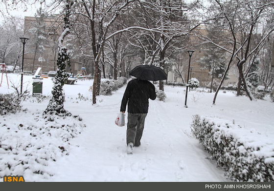 عکس برف امروز مشهد