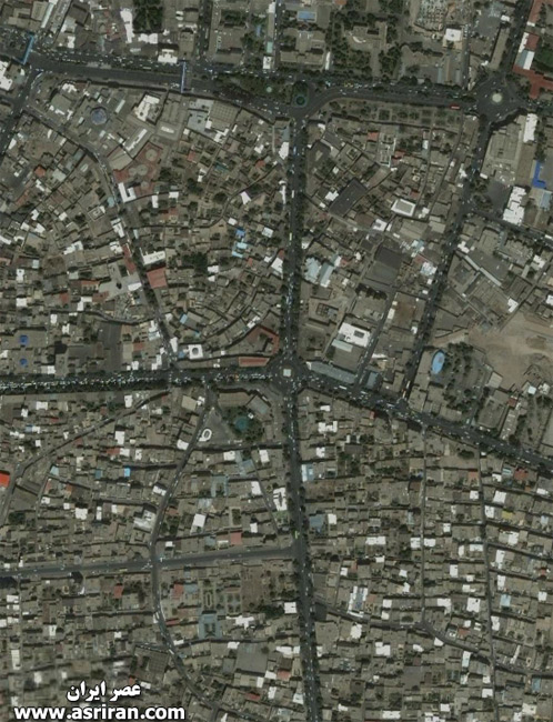 عکس هوایی از شهر تبریز