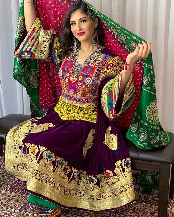 عکس های لباس پنجابی افغانی