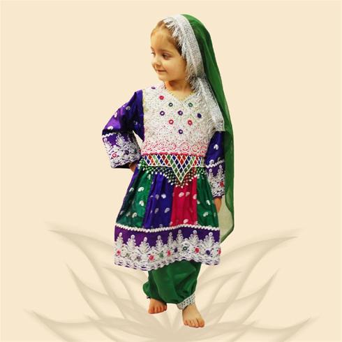 عکس لباس های افغانی طفلانه