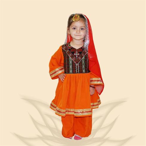 عکس لباس های افغانی طفلانه