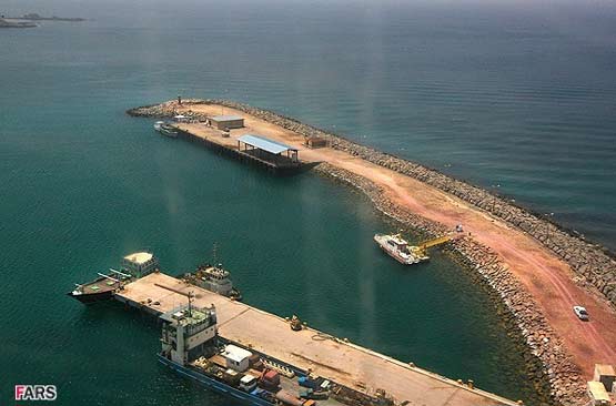 عکس هوایی جزیره ابوموسی