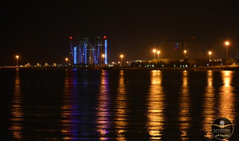 عکس جزیره کیش در شب